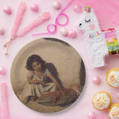 ベビーの少女(貧しい通りの子ども) ペーパープレート (パーティー)