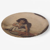 ベビーの少女(貧しい通りの子ども) ペーパープレート (アングル)