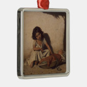ベビーの少女(貧しい通りの子ども) メタルオーナメント (右)