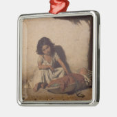 ベビーの少女(貧しい通りの子ども) メタルオーナメント (左)