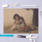 ベビーの少女(貧しい通りの子ども) 薄葉紙 (クラフト)