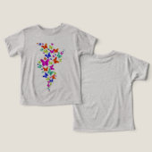 ベビーの幼児Tシャツ (デザイン正面&裏面)