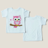 ベビーの幼児Tシャツ (デザイン正面&裏面)
