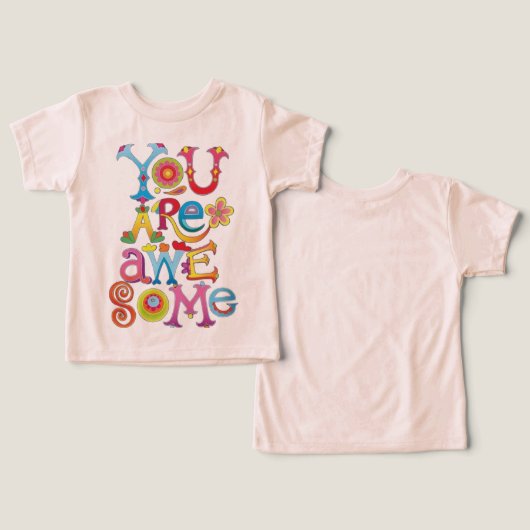 ベビーの幼児Tシャツ (デザイン正面&裏面)