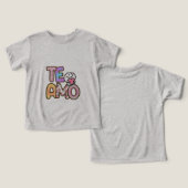 ベビーの幼児Tシャツ (デザイン正面&裏面)