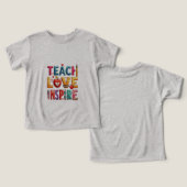 ベビーの幼児Tシャツ (デザイン正面&裏面)