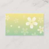 ベビーの店の名刺のテンプレート 名刺 (裏面)