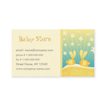 ベビーの店の名刺のテンプレート