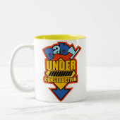 ベビーの建設中のマグ ツートーンマグカップ (左)