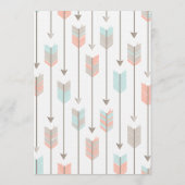 ベビーの弓矢のシャワーゲームの願い アドバイスカード (裏面)