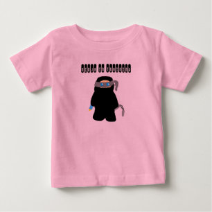 ベビーの忍者訓練のTシャツ ベビーTシャツ