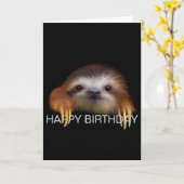 ベビーの怠惰のバースデー・カード カード (黄色い花)