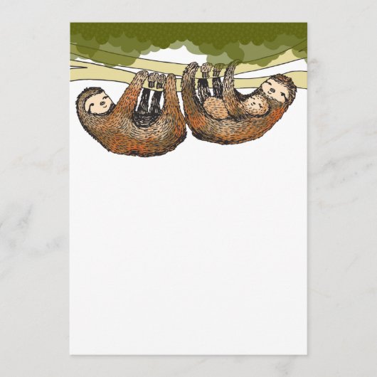 ベビーの怠惰のベビーシャワー/新生児Announcment 案内状 (正面)