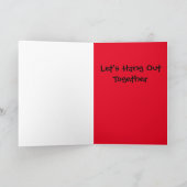 ベビーの怠惰はバレンタインカードを時を過ごそう シーズンカード (内部)