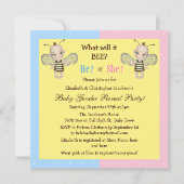 ベビーの性はそれ蜂ものが明らかにしますか。 蜂蜜の蜂 招待状 (正面)