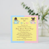 ベビーの性はアフリカ系アメリカ人のベビーを明らかにします 招待状 (スタンド正面)