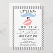 ベビーの性は招待状を明らかにします 招待状 (正面/裏面)