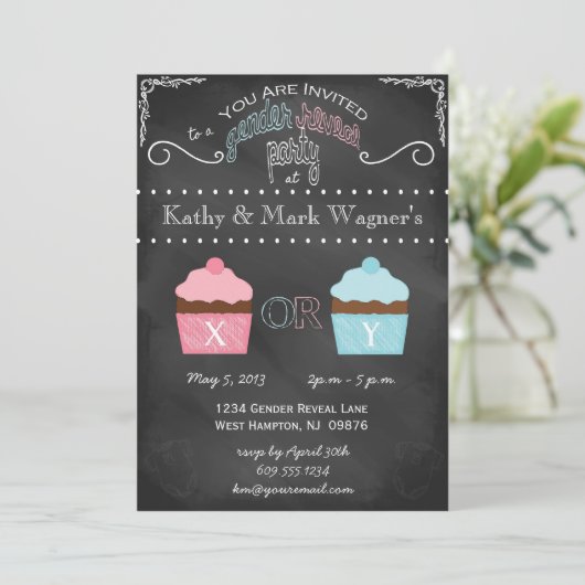 ベビーの性は黒板の招待状を明らかにします 招待状 (スタンド正面)