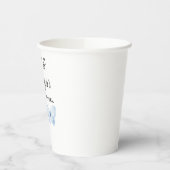 ベビーの性別お披露目 ピンクブルー蝶 8oz 紙コップ (左)