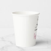 ベビーの性別お披露目 ピンクブルー蝶 8oz 紙コップ (右)