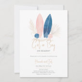 ベビーの性別の表示 招待状 (正面)