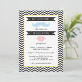 ベビーの性別公開パーティの招待状 招待状 (スタンド正面)