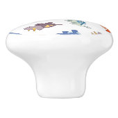 ベビーの恐竜のノブか引き セラミックノブ (側面)