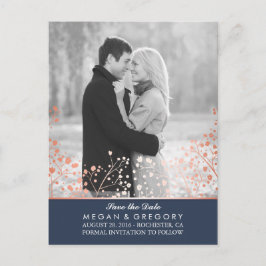 ベビーの息バラ金ゴールド効果写真の保存日付 案内ポストカード