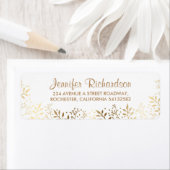 ベビーの息金ゴールドと白結婚の ラベル (インサイチュ)