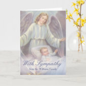 ベビーの悔やみや弔慰カードの損失 カード (黄色い花)