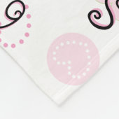 ベビーの成長マイルストーン砂糖とスパイス フリースブランケット (角)