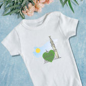 ベビーの成長:ラブハートマジドアンナバウィ ベビーボディスーツ