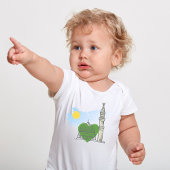 ベビーの成長:ラブハートマジドアンナバウィ ベビーボディスーツ