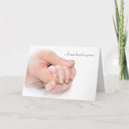 ベビーの手祝い カード