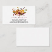 ベビーの挿入物カードのためのカボチャ本 エンクロージャーカード (正面/裏面)