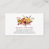 ベビーの挿入物カードのためのカボチャ本 エンクロージャーカード (正面)