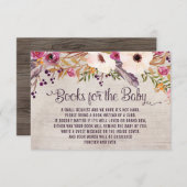 ベビーの挿入物カードのための素朴な種族の花の本 エンクロージャーカード (正面/裏面)