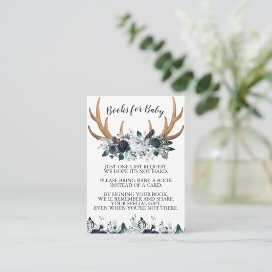 ベビーの挿入物カードのためのBohoのベビーシャワーの本 エンクロージャーカード (スタンド正面)