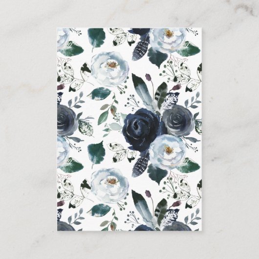 ベビーの挿入物カードのためのBohoのベビーシャワーの本 エンクロージャーカード (裏面)