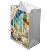 ベビーの揺祈りかごによる守護天使 ミディアムペーパーバッグ (正面アングル)