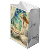 ベビーの揺祈りかごによる守護天使 ミディアムペーパーバッグ (裏面アングル)