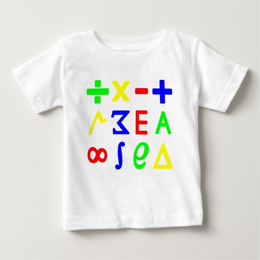 ベビーの数学 ベビーTシャツ (正面)