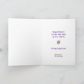 ベビーの新しい親へのお祝い カード (内部)