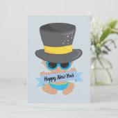 ベビーの新年の子供のフレンドリーなパーティの招待状 招待状 (スタンド正面)