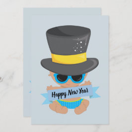 ベビーの新年の子供のフレンドリーなパーティの招待状 招待状