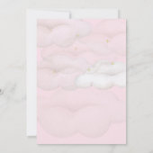 ベビーの方法テディベアとバルーン赤ちゃんシャワー 招待状 (裏面)