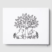 ベビーの旅ウッドランドアニマルズベビーシャワー ゲストブック (裏面)