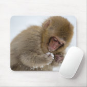 ベビーの日本のなマカク属|の雪猿 マウスパッド (マウス)