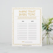 ベビーの曲に名前を付ける[金色の輝き] レターヘッド (スタンド正面)
