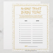 ベビーの曲に名前を付ける[金色の輝き] レターヘッド (正面/裏面)